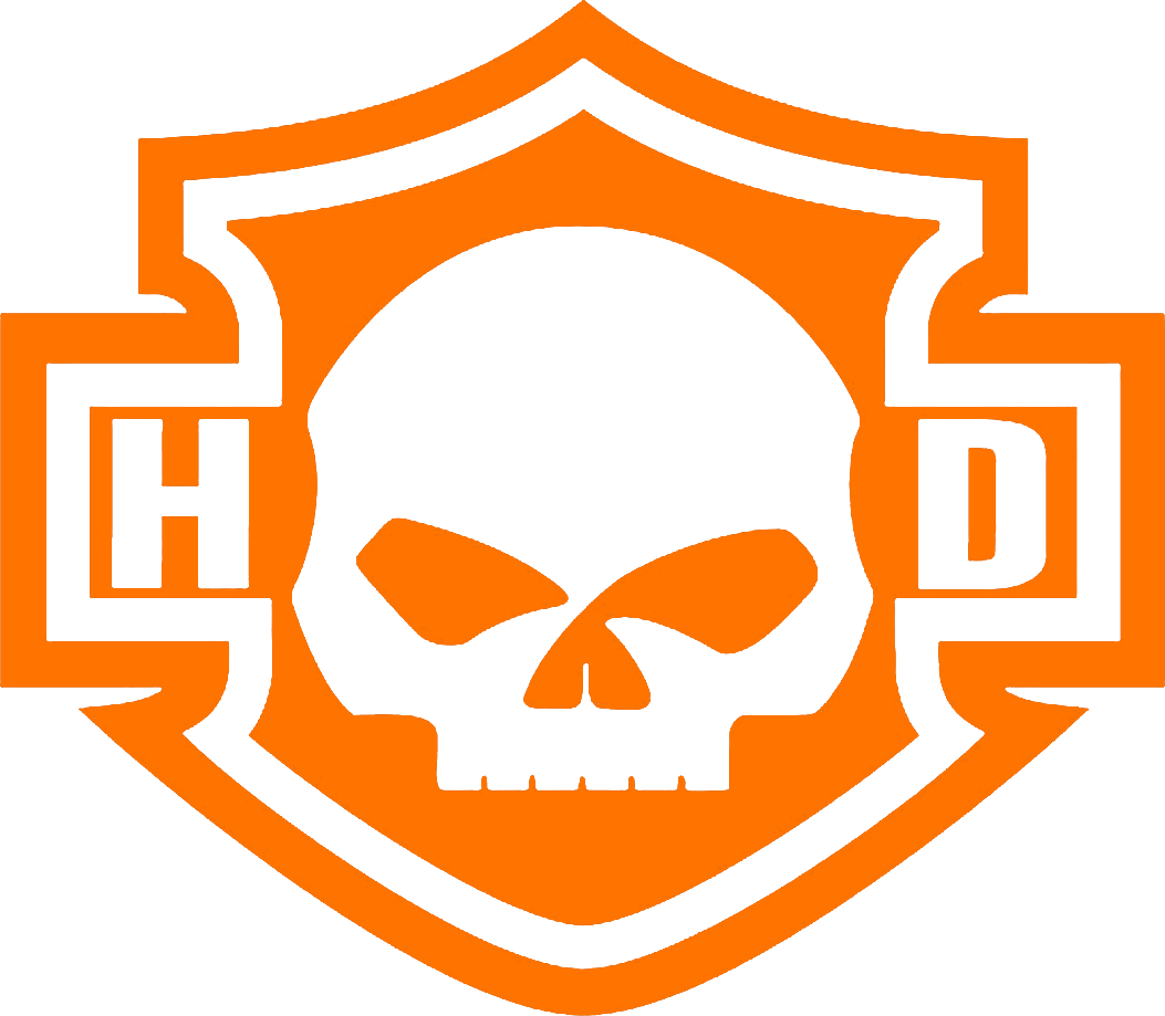 Adhesivo Harley Davidson Logo 12 x 10 CM.