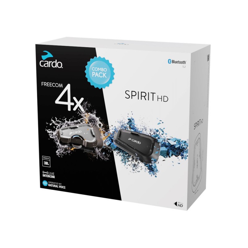 Intercomunicador y Manos Libres CARDO FREECOM 4X + SPIRIT HD