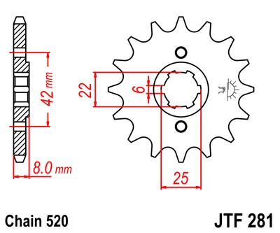 Piñon Honda XL 600 '89-'97 14z