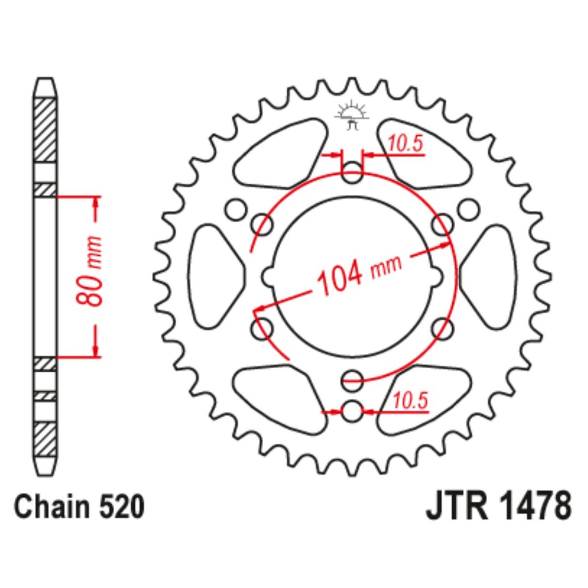 JTR1478.38 Plato Kawasaki Polaris 520 38z