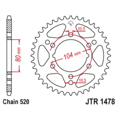 JTR1478.38 Plato Kawasaki Polaris 520 38z