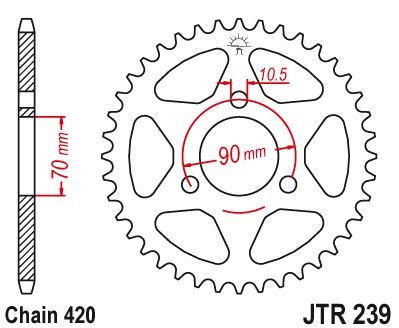 Plato Honda MBX 84/86 36z (3 taladros)