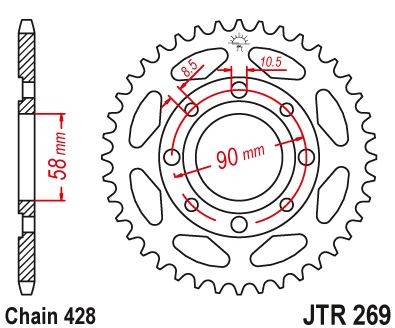 Plato Delim, Honda, Kymco, etc 43z