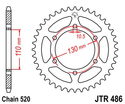 Plato Kawasaki y converiones a cadena 520