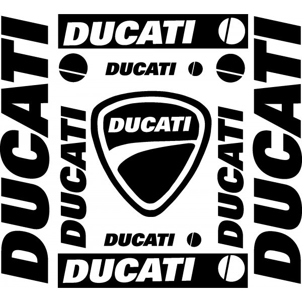 Kit adhesivos DUCATI 9 piezas