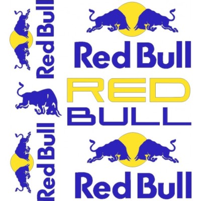 Kit adhesivos Toros Red Bull Sol Azules