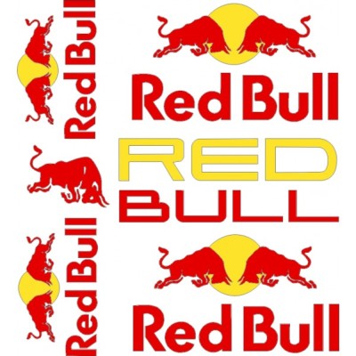 Kit adhesivos Toros Red Bull Sol Rojos