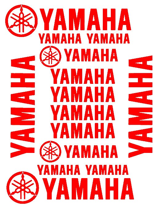 Adhesivos Yamaha para restauración de moto
