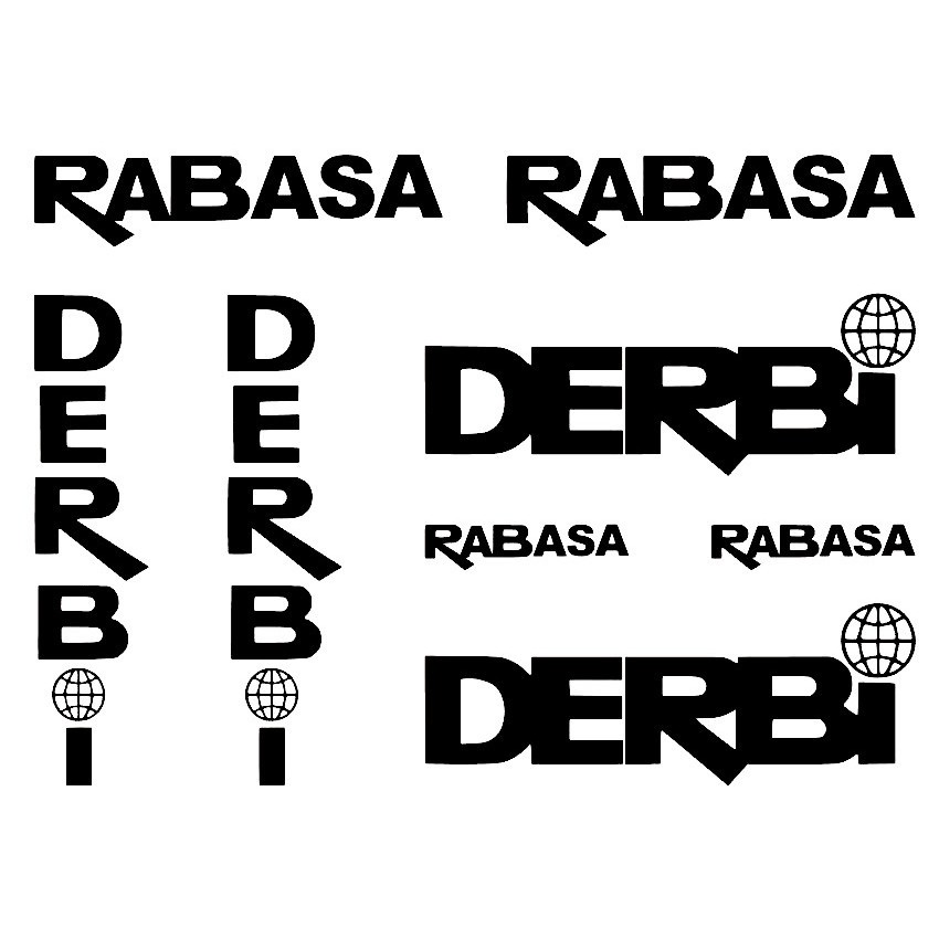 Kit Adhesivos DERBI RABASA (8 Piezas)