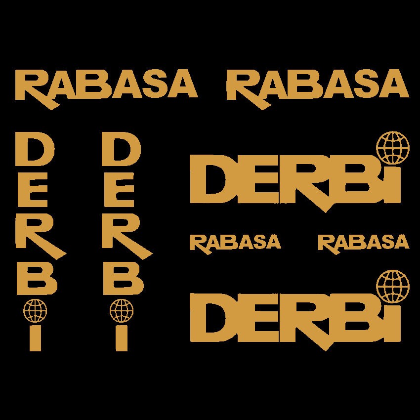 Kit Adhesivos DERBI RABASA (8 Piezas)