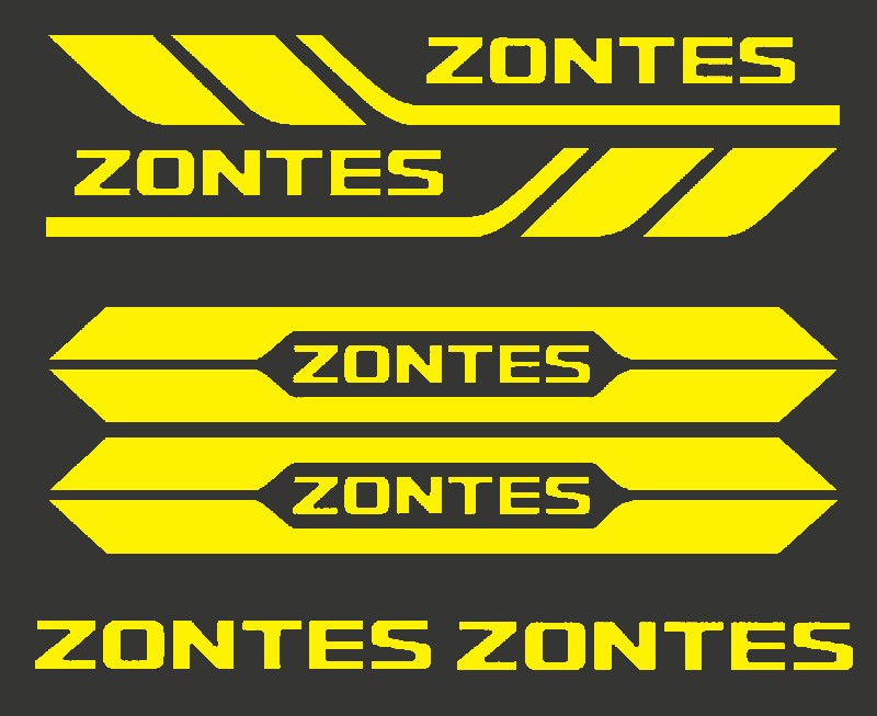 Kit de stickers decorativos para Zontes 368
