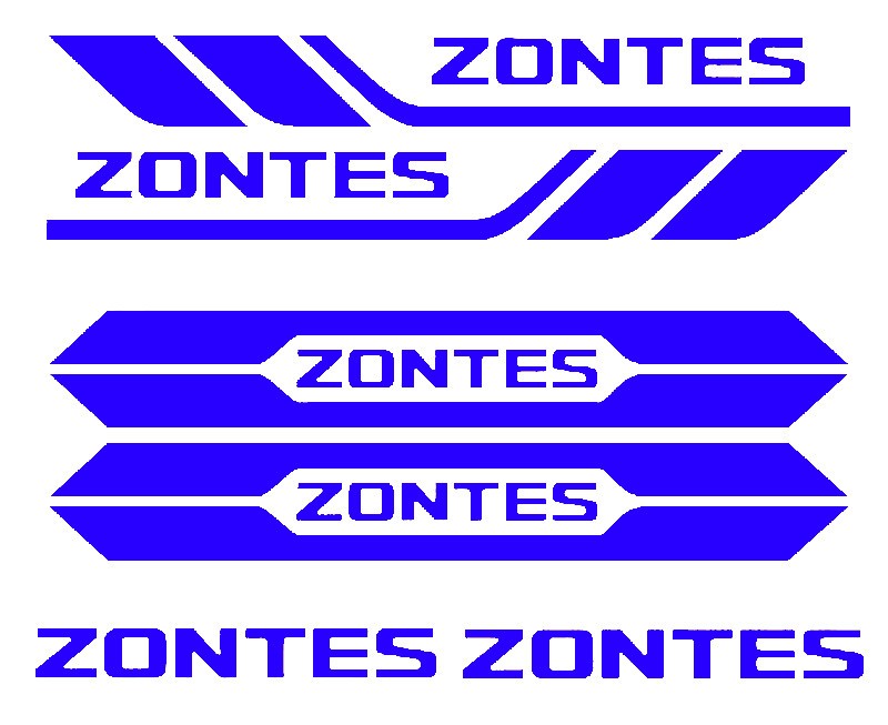 Pegatinas personalizables Zontes 368 vinilo de corte