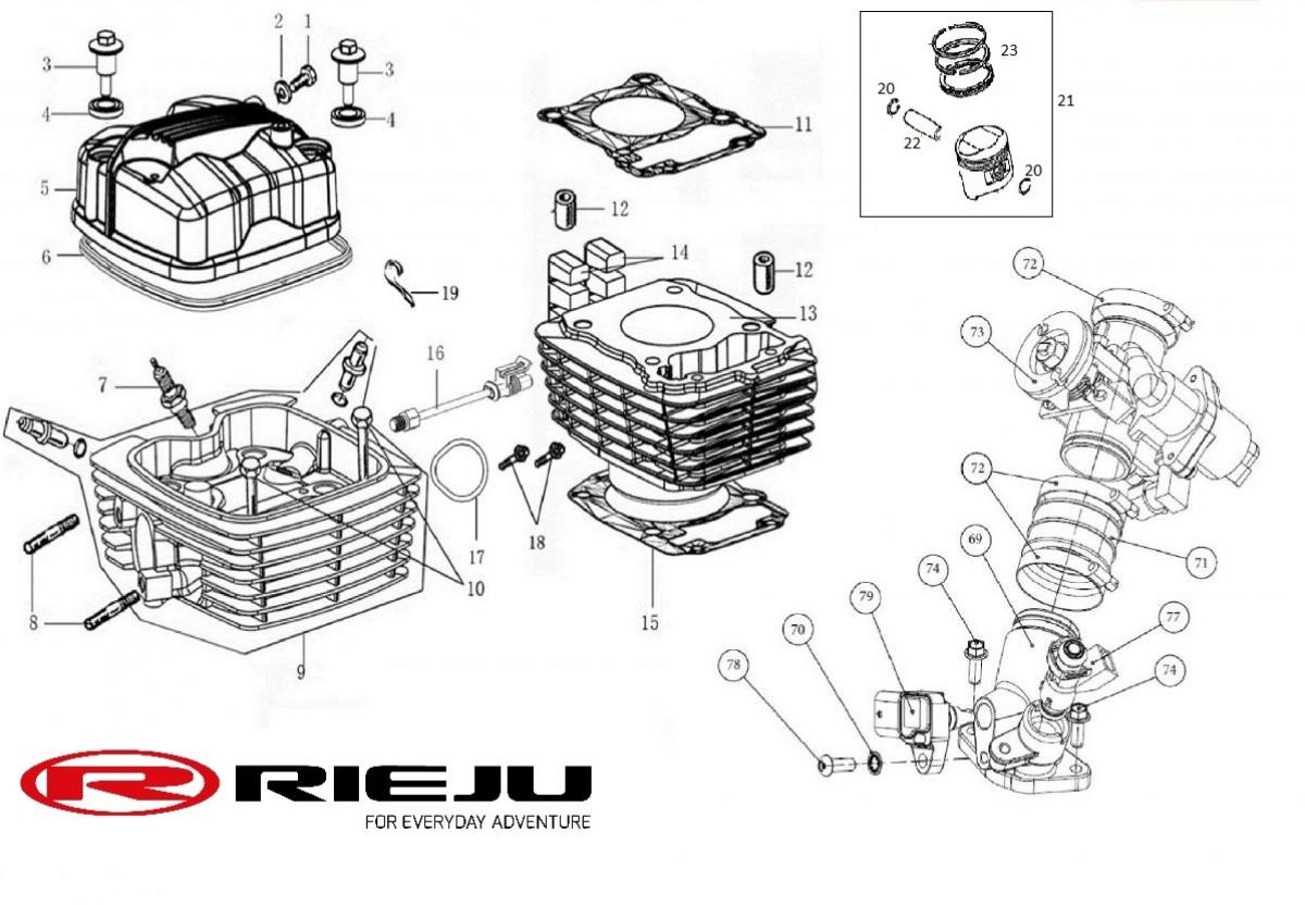 Goma de unión original Rieju entre cuerpo de acelerador y tobera para Tango 125i y Scrambler