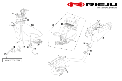 Sonda lambda Rieju 0/001.010.4003 para Century v2 125i Euro5