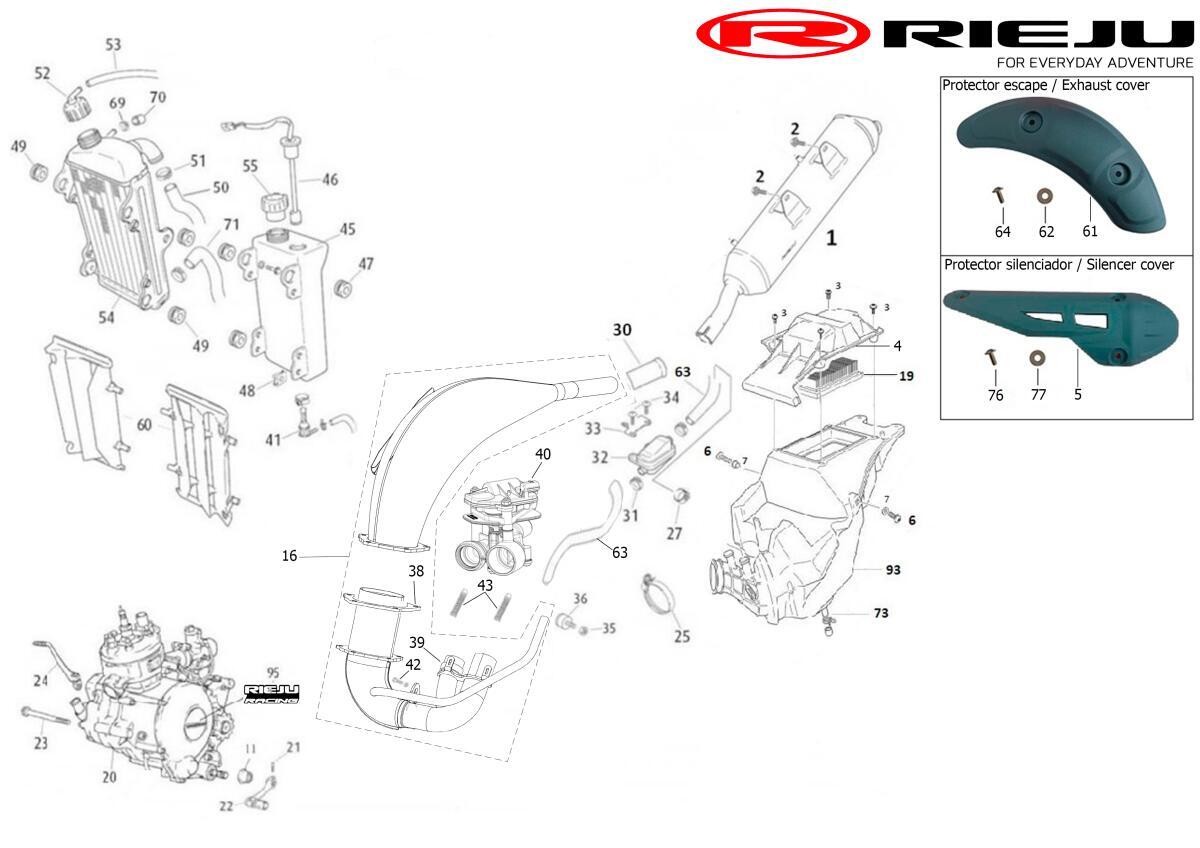 Muelle de escape OEM MRT 50 E5+ 2026 original 1