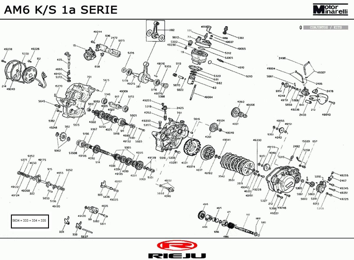 Tapón de aceite original Rieju motor AM6 1