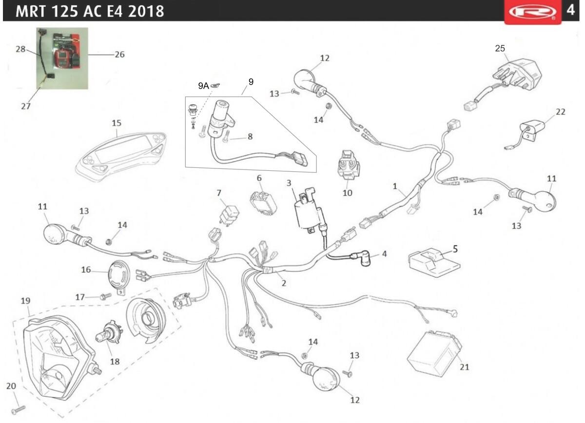 CDI Rieju Marathon 125 AC 2018 referencia 0/005.705.8000
