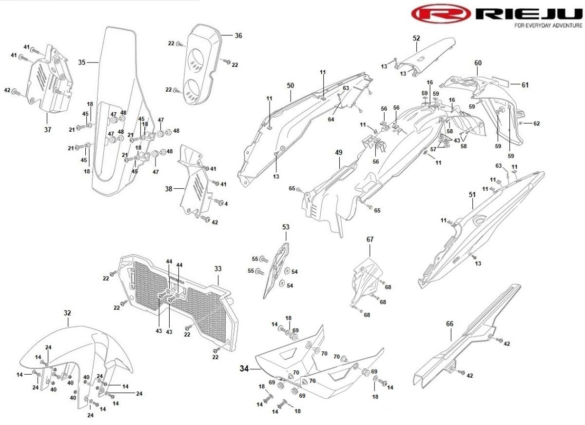 Protector de piñón motor Century v2 Rieju 0/000.220.4018