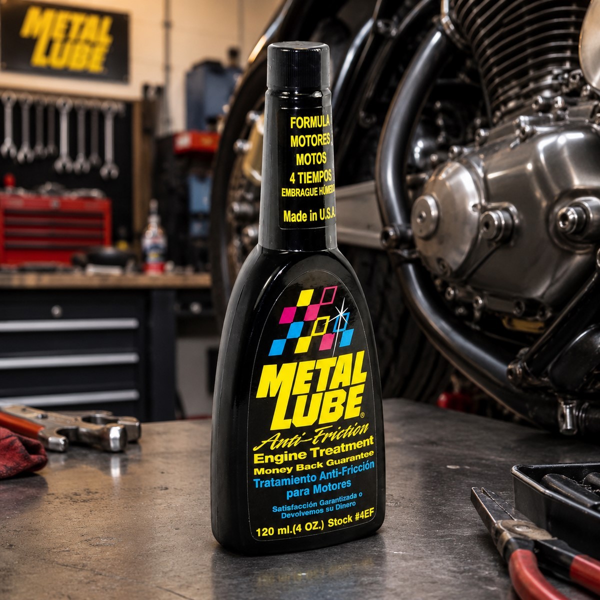 Aditivo Metal Lube 4EF Motos 4T embrague húmedo 120 ml 1