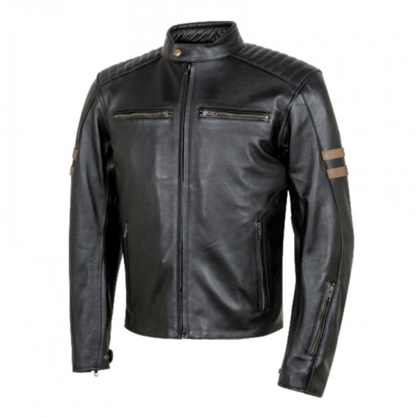 Chaqueta MOORE LEGEND MR Piel Negra invierno con protecciones
