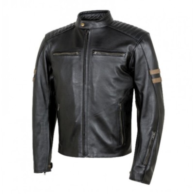 Chaqueta MOORE LEGEND MR Piel Negra invierno con protecciones