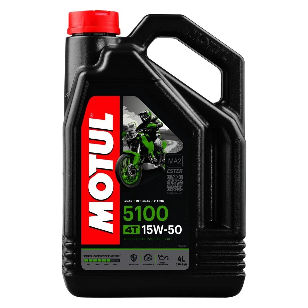 Aceite Motul 5100 15W50 4T 4 litros para motor de moto