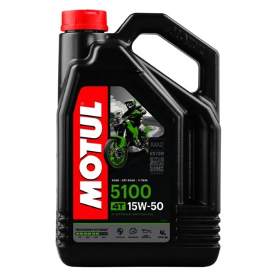 Aceite Motul 5100 15W50 4T 4 litros para motor de moto
