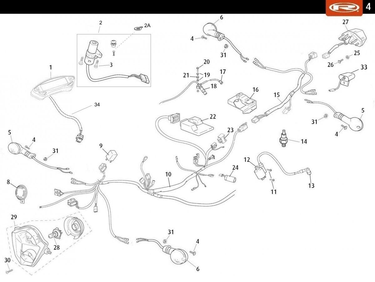 Sensor de temperatura original Rieju Power Up para modelos MRT, RS3, MRX, RRX y SMX