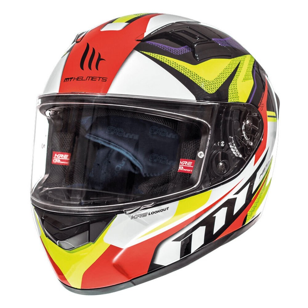 Casco Integral Fibra MT KRE LOOKOUT G4 Amarillo