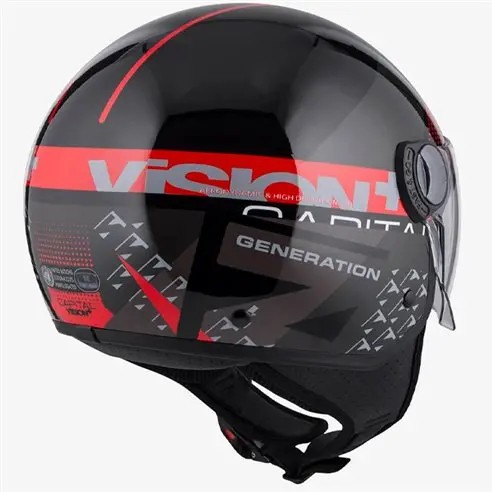 Casco NZI CAPITAL VISION PLUS BLACK&RED 1