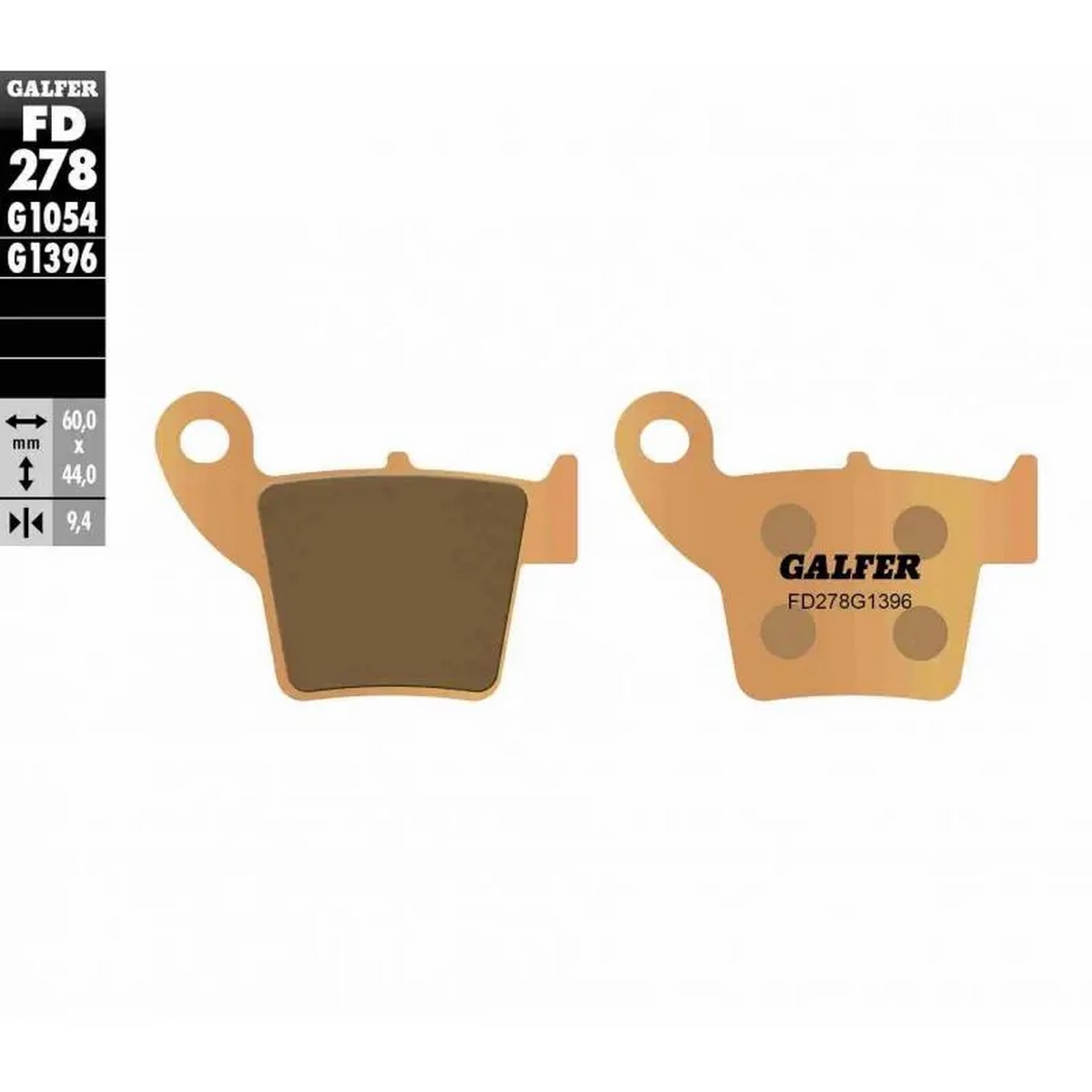 Pastillas de freno Galfer FD278G1396 Compuesto Sinter Off-Road