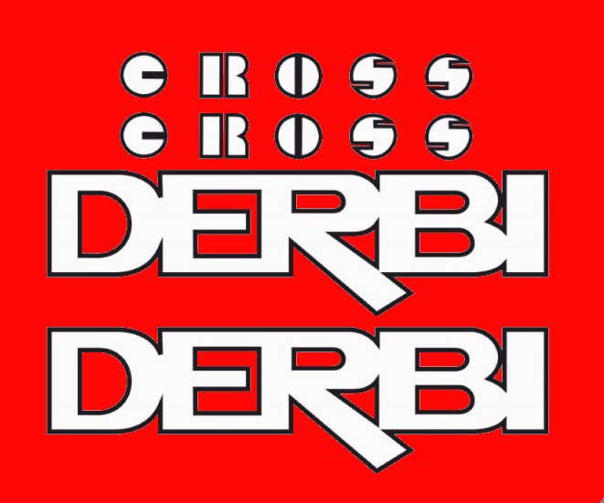 Adhesivos DERBI CROSS TT, C-6 (Kit 4 Piezas)