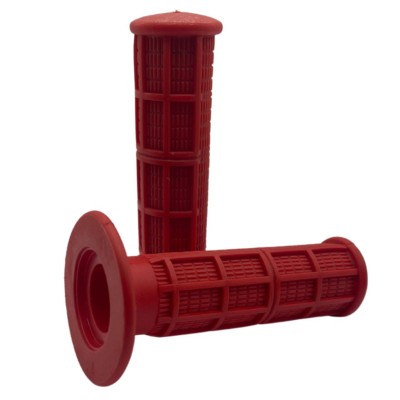 Empuñaduras Polisport goma blanda color rojo Empuñaduras para manillar 22-24 mm Polisport color rojo Empuñaduras cerradas en el extremo Polisport rojas