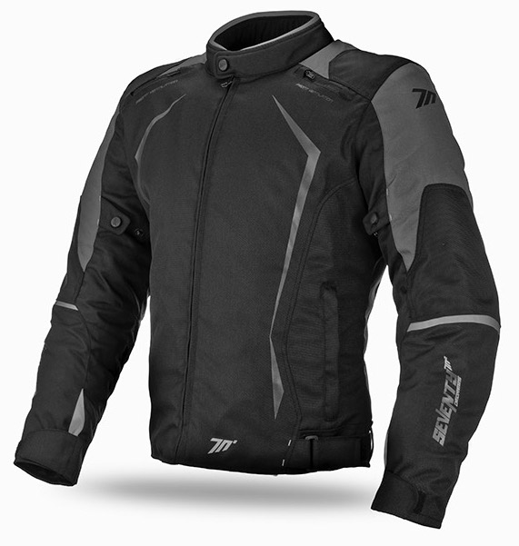 Chaqueta SEVENTY SD-JR47 Racing Invierno Negro/Gris