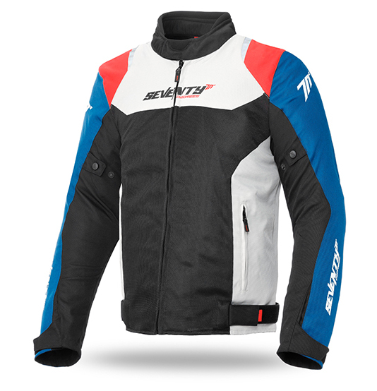 Chaqueta SEVENTY SD-JR48 Racing Verano Ne/Ro/Az