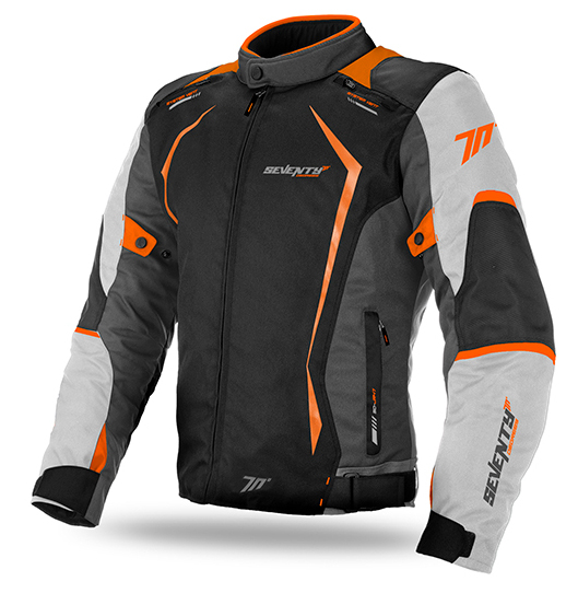 Chaqueta SEVENTY SD-JR47 Racing Invierno Gris/Naranja