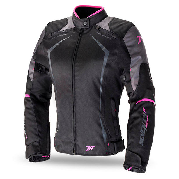 Chaqueta SEVENTY SD-JR49 Racing Invierno Mujer Negro/Rosa