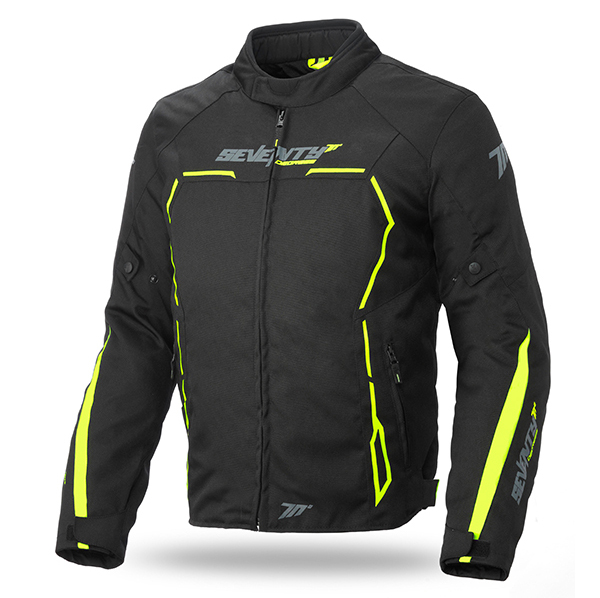 Chaqueta SEVENTY SD-JR65 Racing Invierno Negro/Amarillo