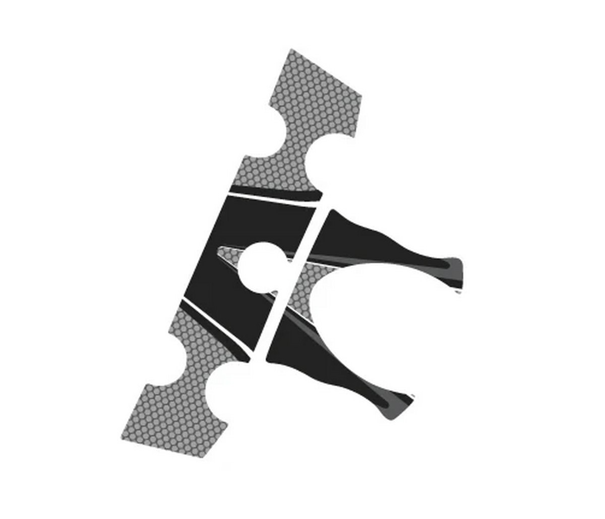 Protector de tija RADIKAL colores azul rojo gris para Yamaha FZ6 S2 y Fazer S2 2