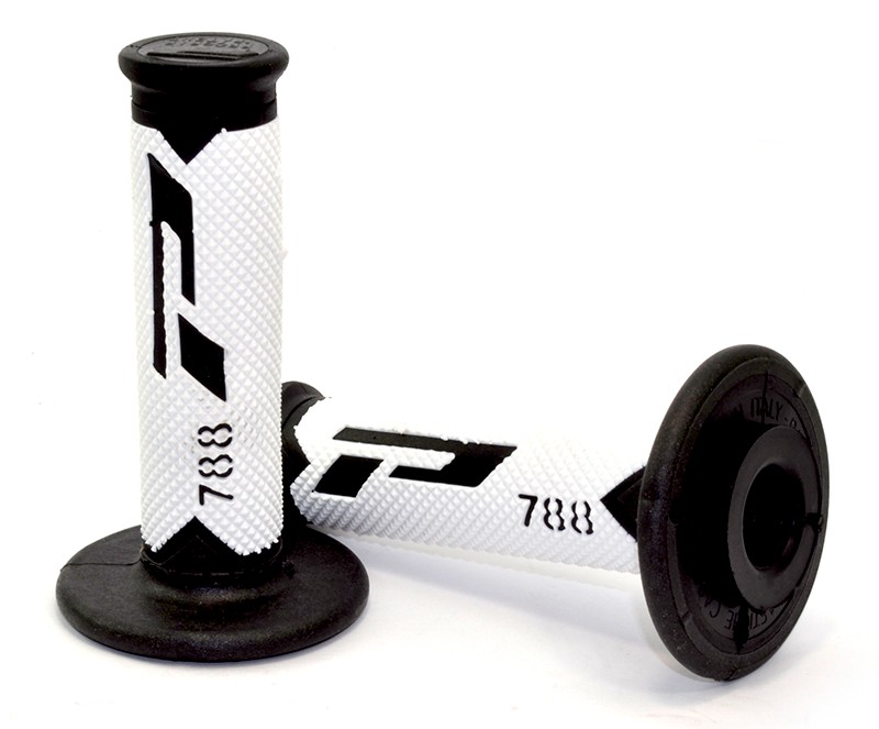 Puños Cross Progrip 788 Tricolor Blanco/Negro/Blanco