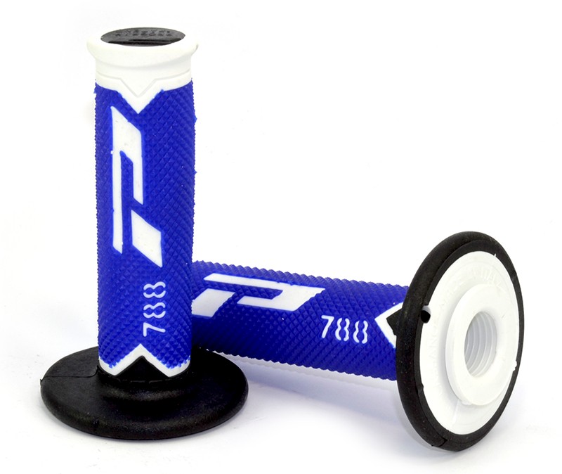 Puños Cross Progrip 788 Tricolor Blanco/Azul/Negro