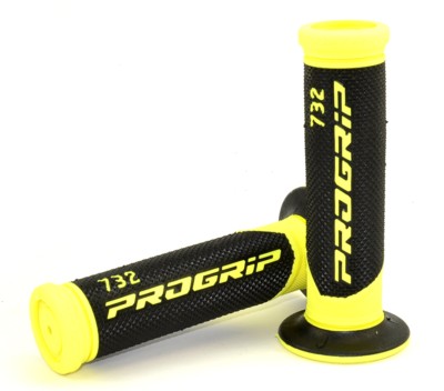 Puños Scooter Progrip 732 negro-amarillo flúor