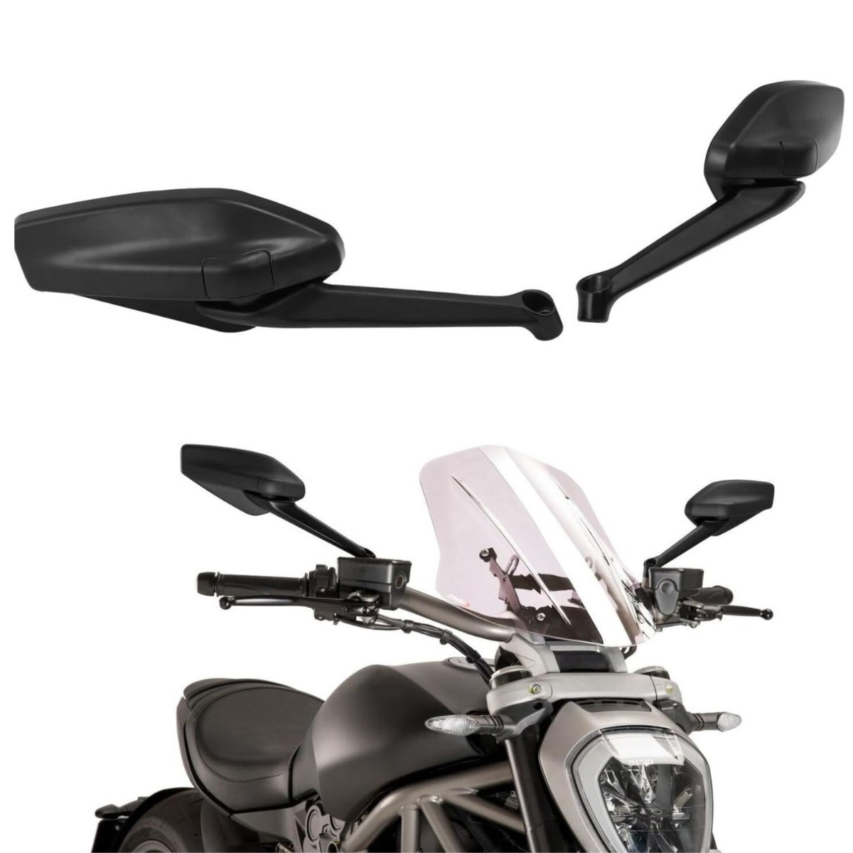 RE7960 Espejo Diavel 1200-1260 2014-2017 XDiavel 2008 Monster 1200 R 2016-2019 derecho 2
