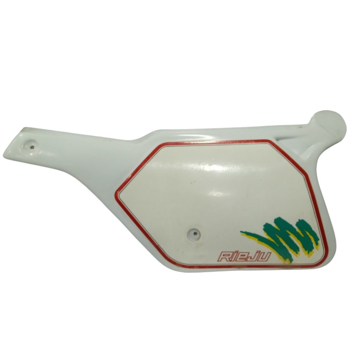 Placa lateral trasera izquierda Rieju MR 80 PRO blanca
