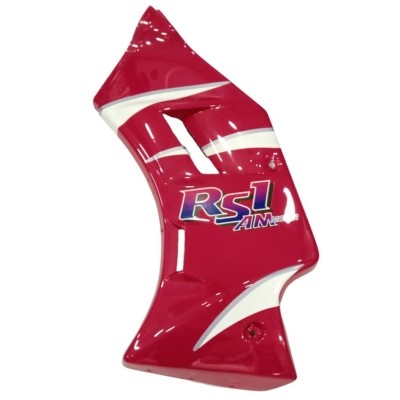 Placa Lateral Rieju RS-1 Rosa/Blanca Delantera Izquierda