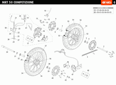 Disco trasero Rieju MRT y Marathon