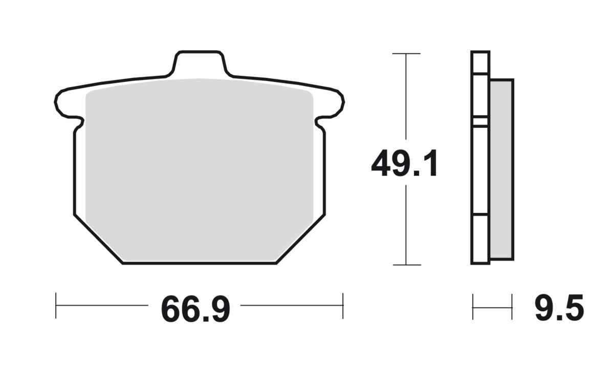 Pastillas de freno SBS (Brembo 07HO12)