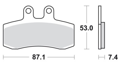 Pastillas de freno SBS (Brembo 07GR21)