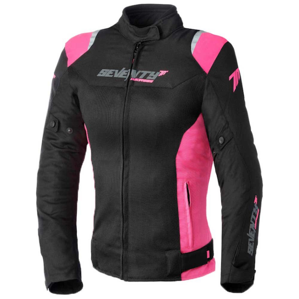 Chaqueta SEVENTY SD-JR50 Racing Verano Mujer Negro/Rosa