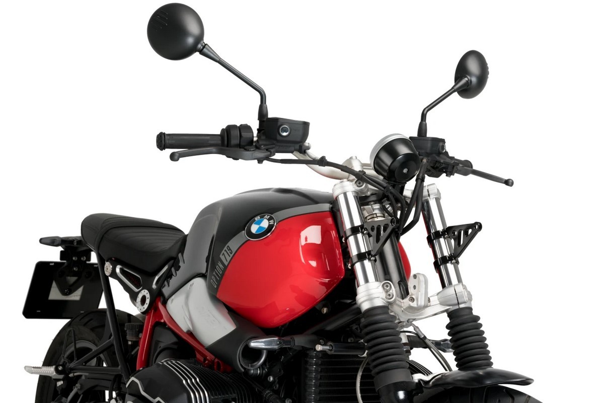 Soportes de faro PUIG 20876N con bridas para horquillas de 35-37 mm 1